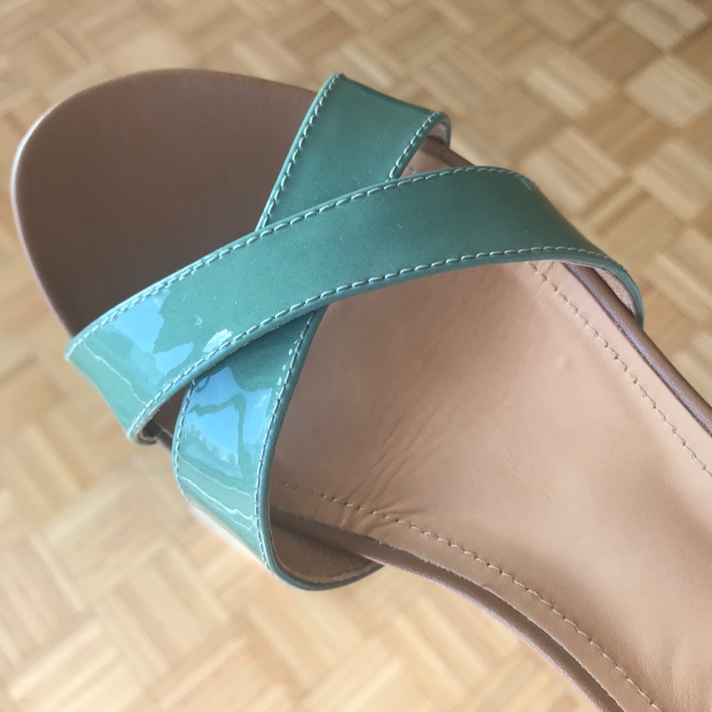 Bata Leather Sandals in Green